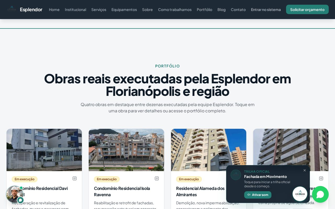 Portfólio de obras entregues